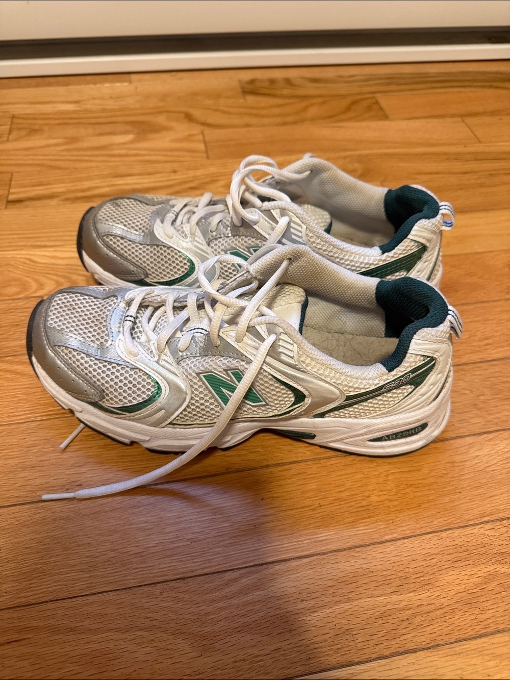 New Balance women’s 530 green and white
